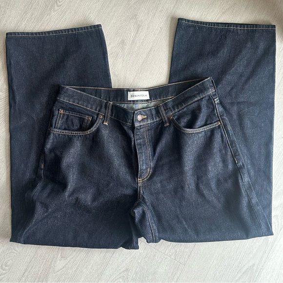 Denim Forum Christy Relaxed Super Lo-rise Wide Jean - Picture 5 of 6